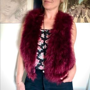 Haute Hippy genuine feather vest.